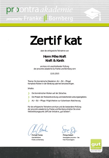 F&B biometrische Risiken