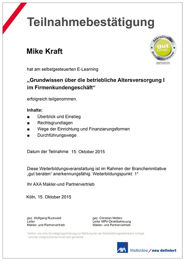 Firmenkunden betriebliche Altersversorgung 1